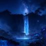 读者「夜航船」的方形头像占位图，深色渐变背景