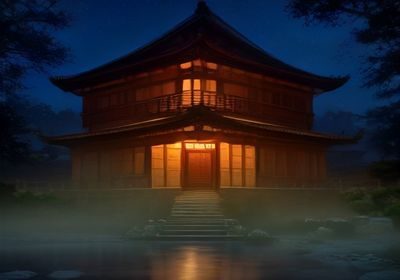镇魂bl漫画都市场景，两位主角在现代城市街道夜晚并肩行走，霓虹灯光映照，国漫精致写实风格
