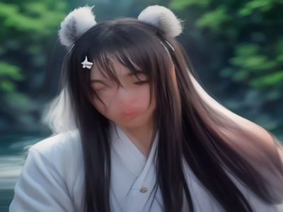 魔道祖师漫画版bl漫画场景，魏无羡与蓝忘机在云深不知处对坐抚琴，仙侠气氛浓郁，国漫精致线稿