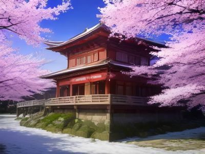 Cherry Blossoms After Winter韩国bl漫画场景，两位高中生在冬日教室窗边相望，水彩渲染画风，色调暖橙与冷蓝交织